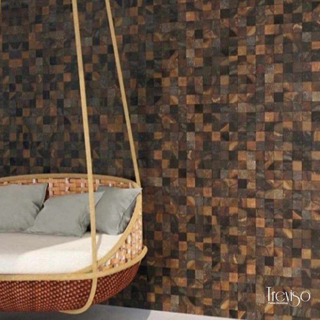 Mosaico Basalto Ferrugem