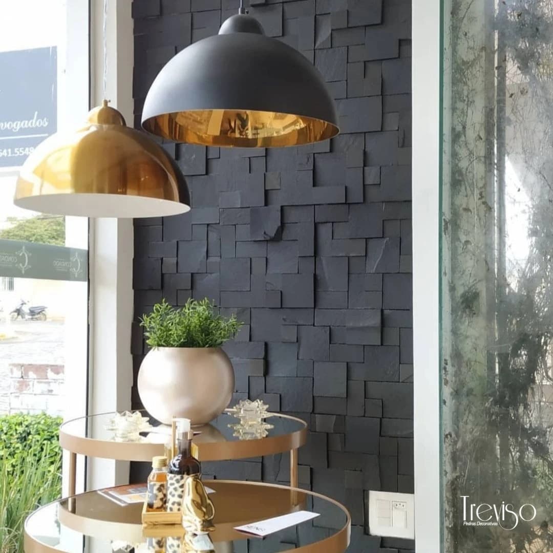 Mosaico Basalto Preto